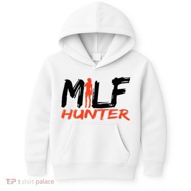Funny Milf Hunter Kids Hoodie