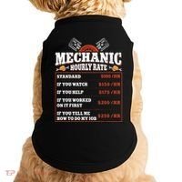 Funny Mechanic Hourly Rate Labor Rates Car Mechanic Doggie Tank thumb 0