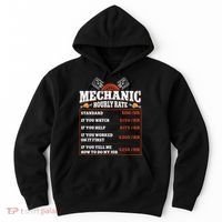 Funny Mechanic Hourly Rate Labor Rates Car Mechanic Hoodie thumb 0