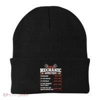 Funny Mechanic Hourly Rate Labor Rates Car Mechanic Beanie thumb 0