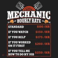 Funny Mechanic Hourly Rate Labor Rates Car Mechanic Beanie thumb 2