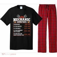 Funny Mechanic Hourly Rate Labor Rates Car Mechanic Pajama Set thumb 0