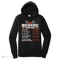Funny Mechanic Hourly Rate Labor Rates Car Mechanic Women's Hoodie thumb 0