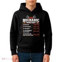 Funny Mechanic Hourly Rate Labor Rates Car Mechanic Kids Hoodie thumb 4