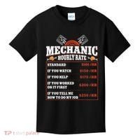 Funny Mechanic Hourly Rate Labor Rates Car Mechanic Kids T-Shirt thumb 0