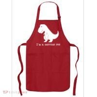 Funny Mental Health Awareness Trex Dinosaur With Anxiety Apron thumb 0