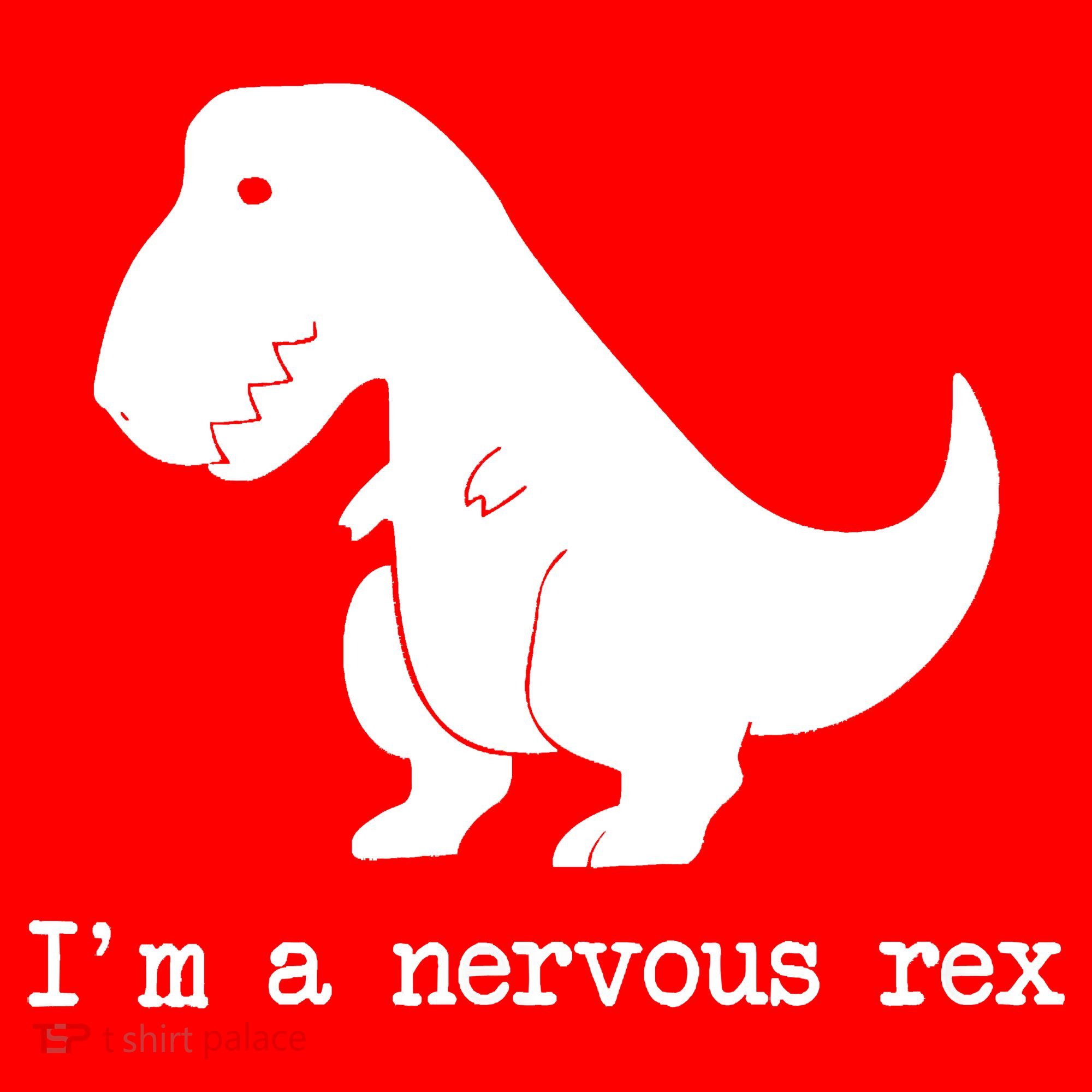 Funny Mental Health Awareness Trex Dinosaur With Anxiety T-Shirt