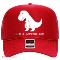 Funny Mental Health Awareness Trex Dinosaur With Anxiety Hat thumb 0