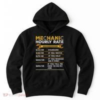 Funny Mechanic Hourly Rate Gifts Labor Rates Hoodie thumb 0
