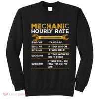 Funny Mechanic Hourly Rate Gifts Labor Rates Sweatshirt thumb 0