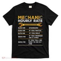Funny Mechanic Hourly Rate Gifts Labor Rates T-Shirt thumb 0