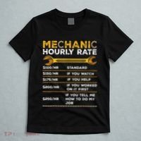 Funny Mechanic Hourly Rate Gifts Labor Rates T-Shirt thumb 5