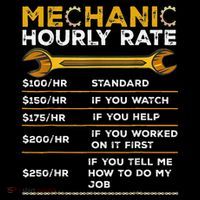 Funny Mechanic Hourly Rate Gifts Labor Rates Coffee Mug thumb 5