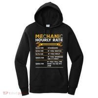 Funny Mechanic Hourly Rate Gifts Labor Rates Women's Hoodie thumb 0
