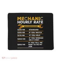Funny Mechanic Hourly Rate Gifts Labor Rates Mousepad thumb 0