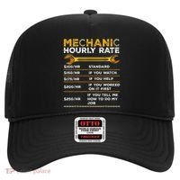 Funny Mechanic Hourly Rate Gifts Labor Rates Hat thumb 0