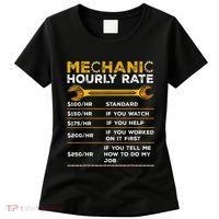 Funny Mechanic Hourly Rate Gifts Labor Rates Women's T-Shirt thumb 0