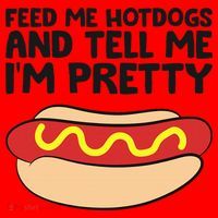 Feed Me Hotdogs And Tell Me I'm Pretty Hot Dog Santa Hat thumb 1