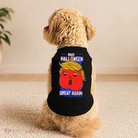 Funny Make Halloween Great Again Trump Pumpkin Doggie Tank thumb 2