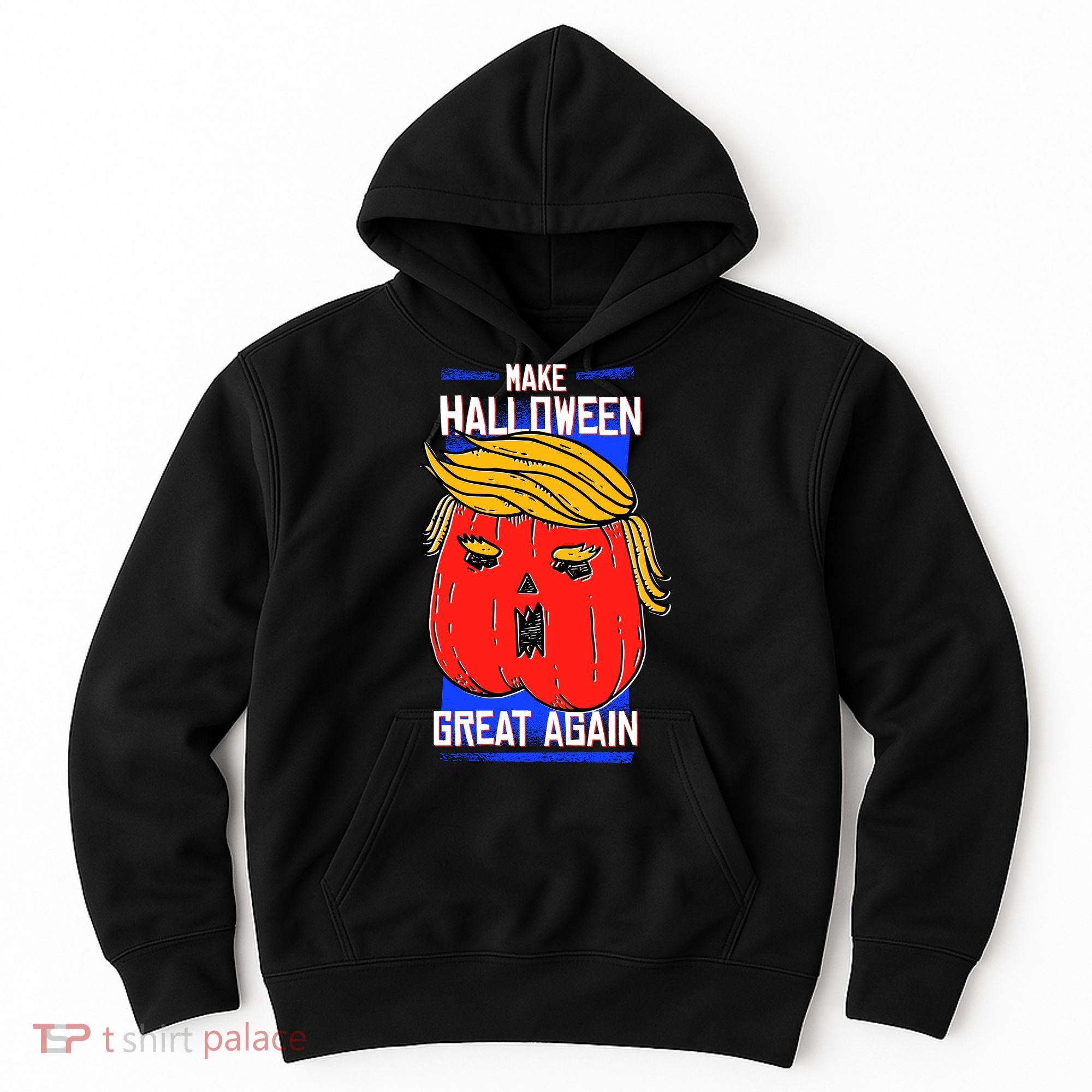 Funny Make Halloween Great Again Trump Pumpkin Hoodie