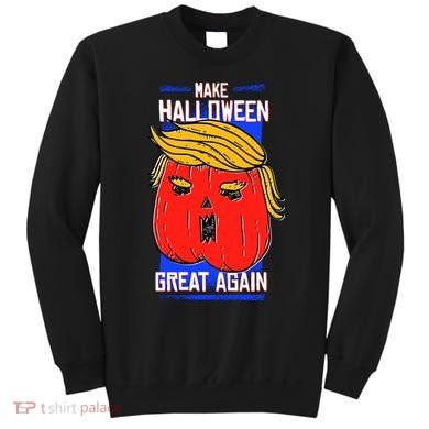 Funny Make Halloween Great Again Trump Pumpkin Sweatshirt