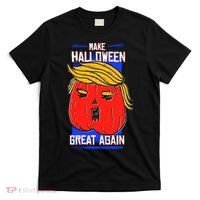 Funny Make Halloween Great Again Trump Pumpkin T-Shirt thumb 0