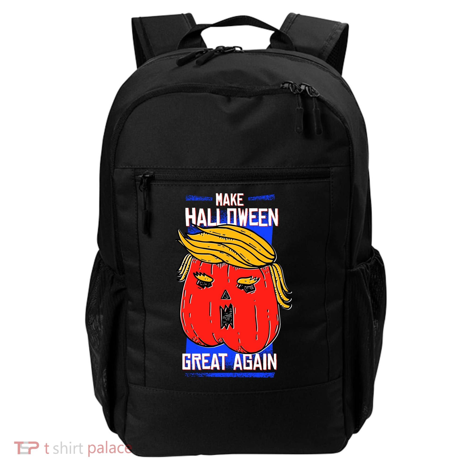 Funny Make Halloween Great Again Trump Pumpkin Backpack