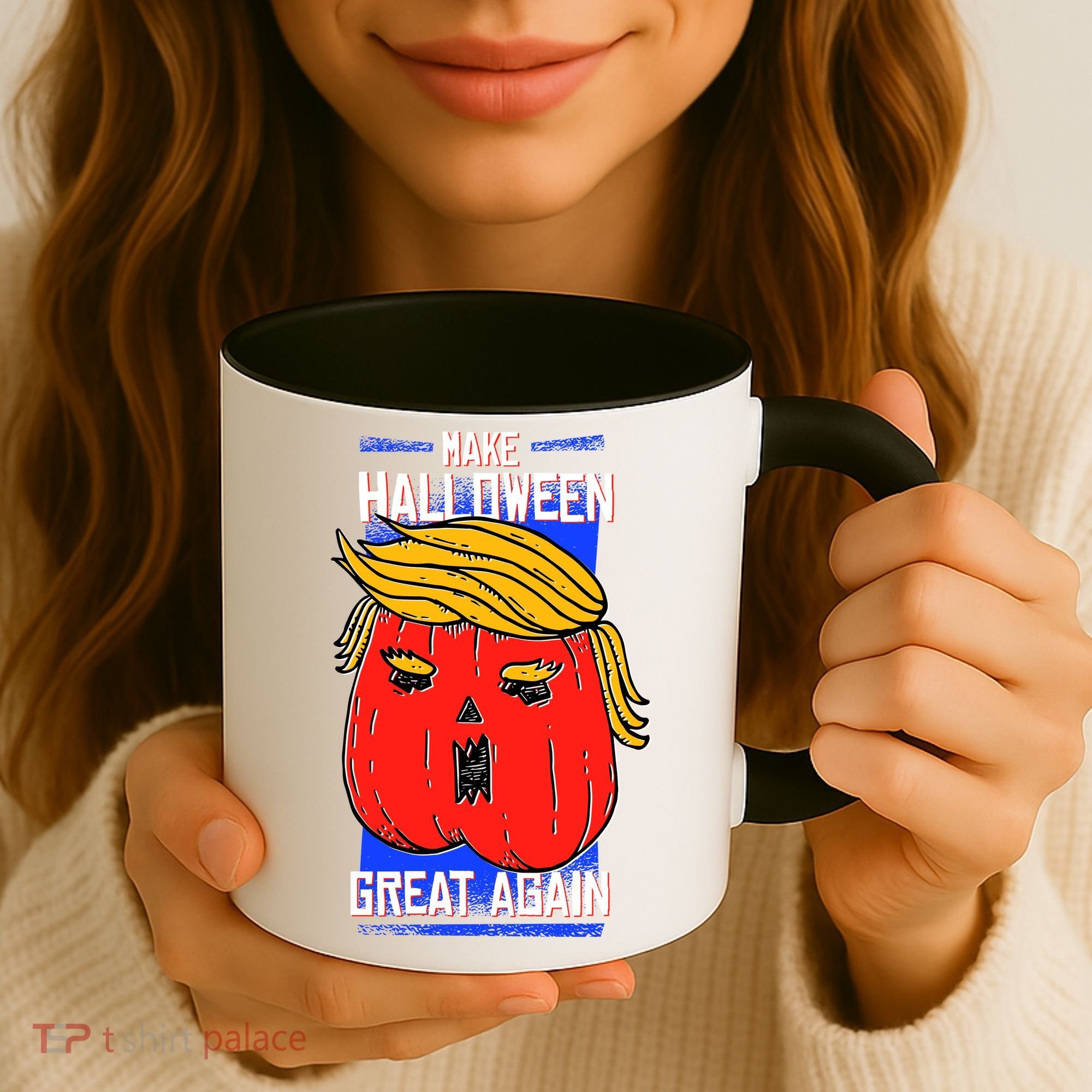 Funny Make Halloween Great Again Trump Pumpkin Coffee Mug