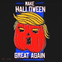 Funny Make Halloween Great Again Trump Pumpkin Ornament thumb 1