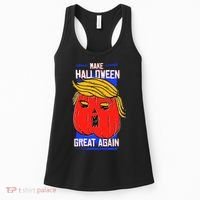 Funny Make Halloween Great Again Trump Pumpkin Women's Tank Top thumb 0