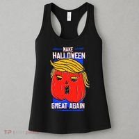 Funny Make Halloween Great Again Trump Pumpkin Women's Tank Top thumb 3