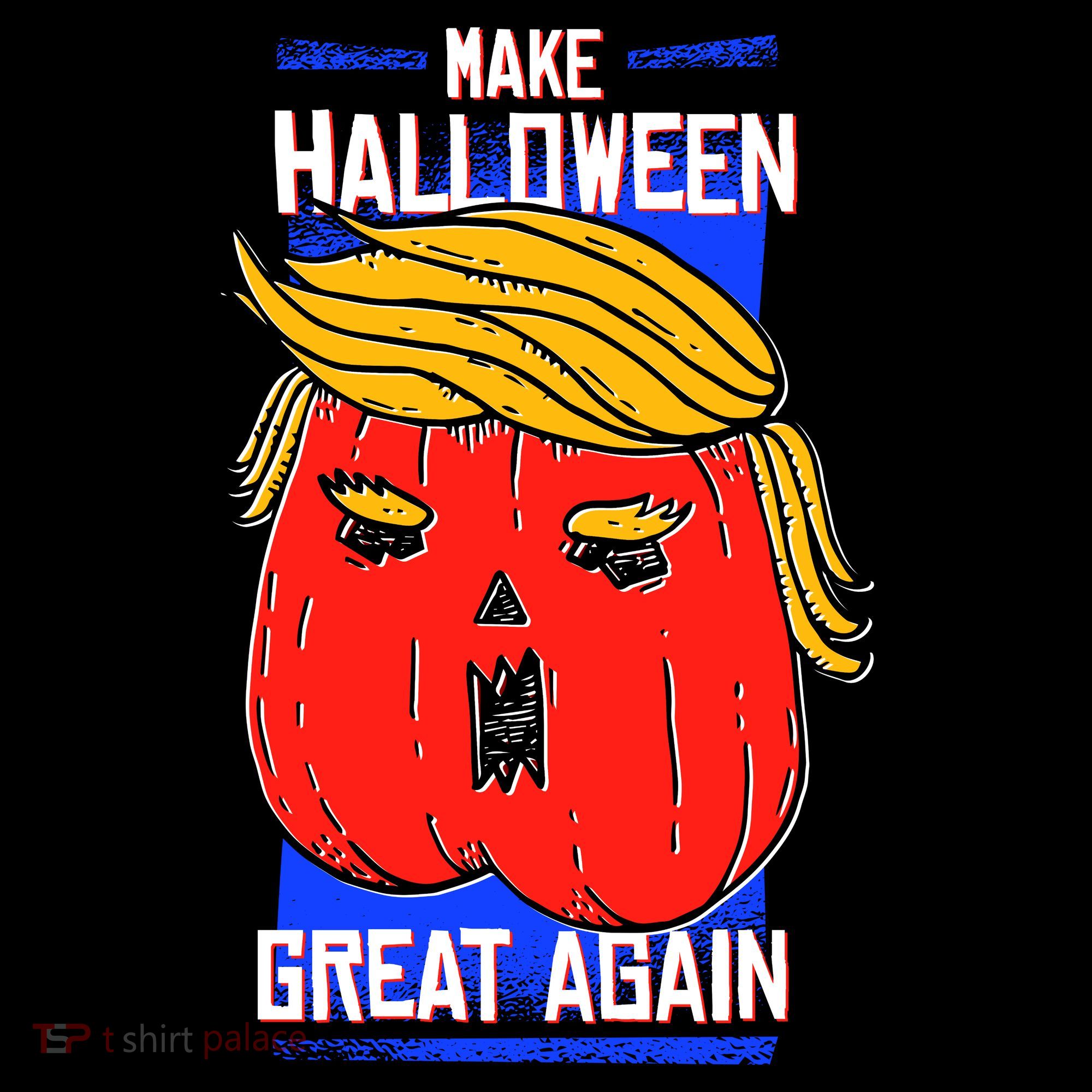 Funny Make Halloween Great Again Trump Pumpkin Baby Bodysuit