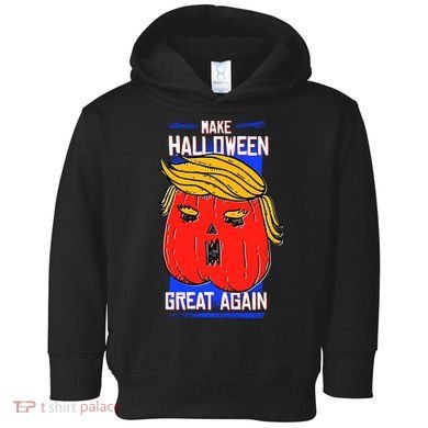Funny Make Halloween Great Again Trump Pumpkin Toddler Hoodie