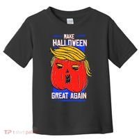 Funny Make Halloween Great Again Trump Pumpkin Toddler T-Shirt thumb 0
