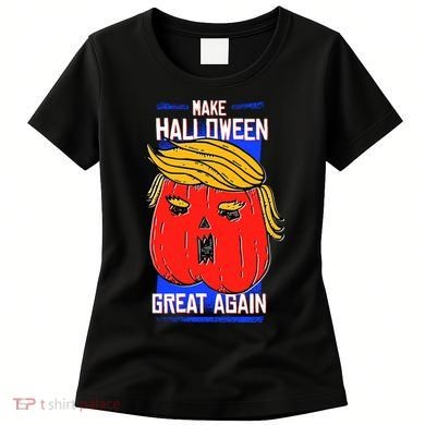 Funny Make Halloween Great Again Trump Pumpkin Women's T-Shirt