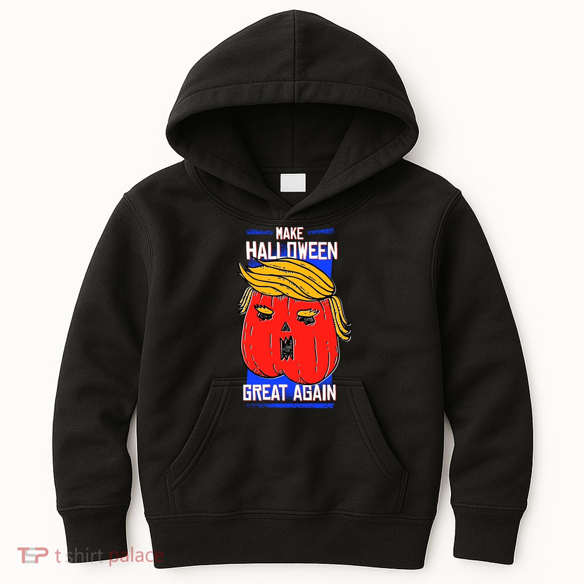 Funny Make Halloween Great Again Trump Pumpkin Kids Hoodie