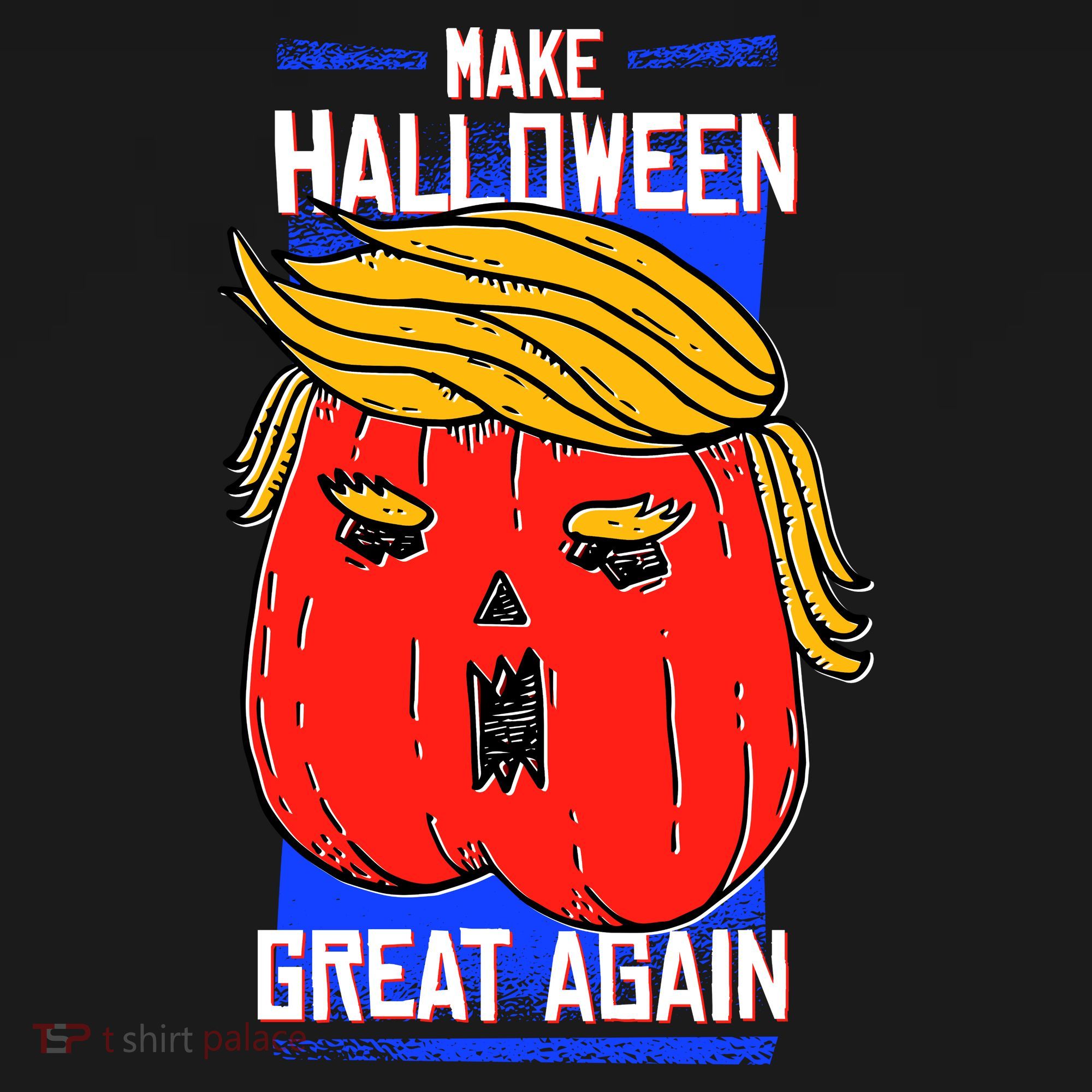 Funny Make Halloween Great Again Trump Pumpkin Tote Bag