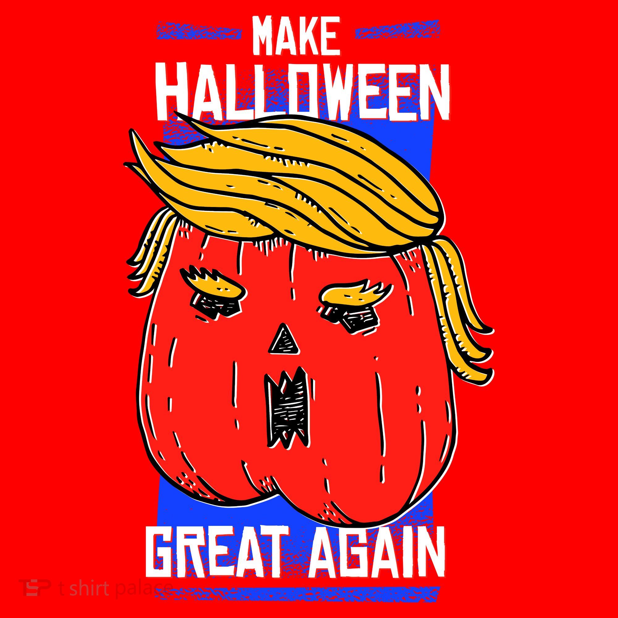 Funny Make Halloween Great Again Trump Pumpkin Santa Hat