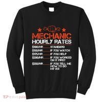 Funny Mechanic Hourly Rate Labor Rates Costume Sweatshirt thumb 0