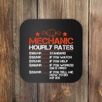 Funny Mechanic Hourly Rate Labor Rates Costume Coaster thumb 0