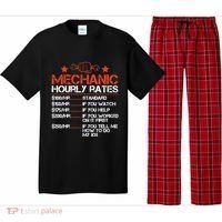 Funny Mechanic Hourly Rate Labor Rates Costume Pajama Set thumb 0