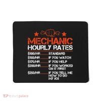 Funny Mechanic Hourly Rate Labor Rates Costume Mousepad thumb 0