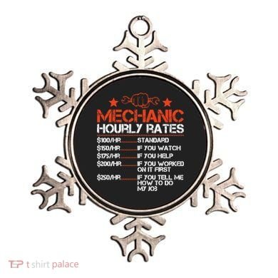 Funny Mechanic Hourly Rate Labor Rates Costume Ornament