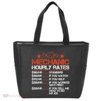 Funny Mechanic Hourly Rate Labor Rates Costume Tote Bag thumb 0