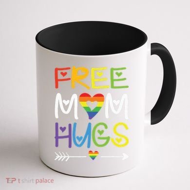 Free Mom Hugs Coffee Mug back