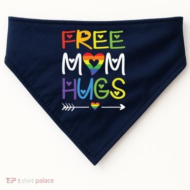 Free Mom Hugs USA-Made Doggie Bandana