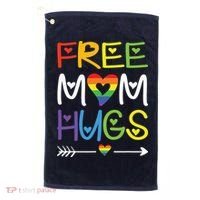 Free Mom Hugs Golf Towel thumb 0
