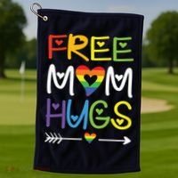 Free Mom Hugs Golf Towel thumb 1