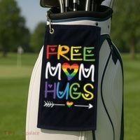 Free Mom Hugs Golf Towel thumb 2