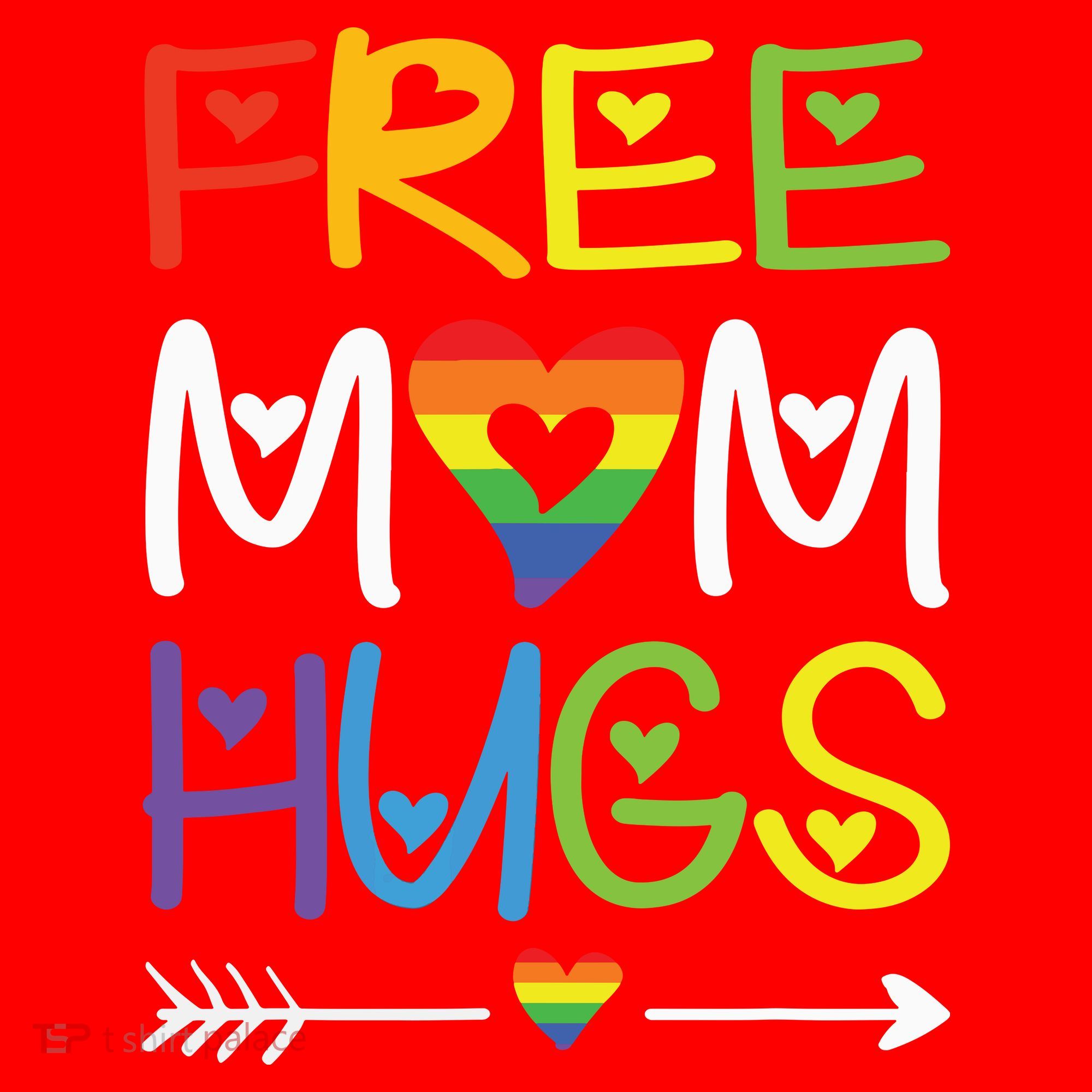 Free Mom Hugs Santa Hat